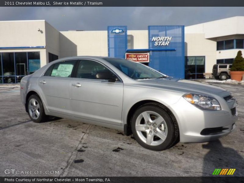 Silver Ice Metallic / Titanium 2011 Chevrolet Malibu LS