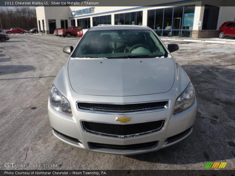 Silver Ice Metallic / Titanium 2011 Chevrolet Malibu LS