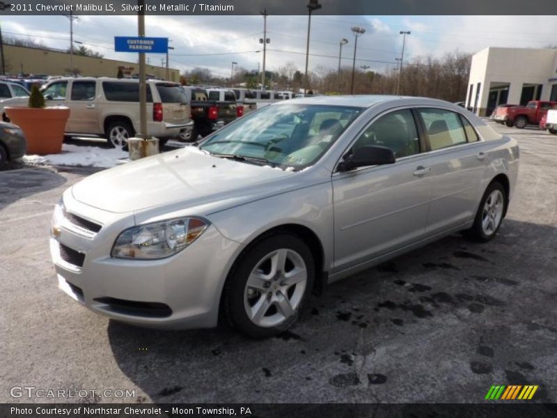 Silver Ice Metallic / Titanium 2011 Chevrolet Malibu LS
