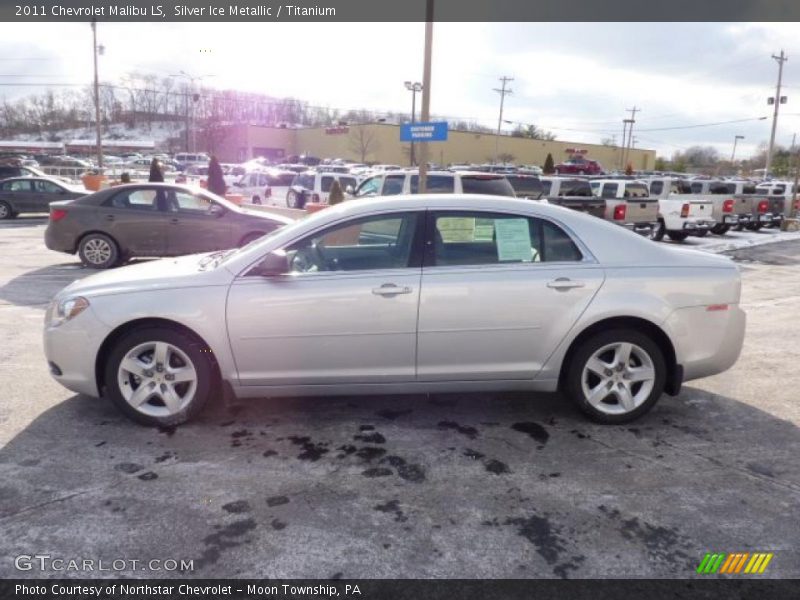 Silver Ice Metallic / Titanium 2011 Chevrolet Malibu LS