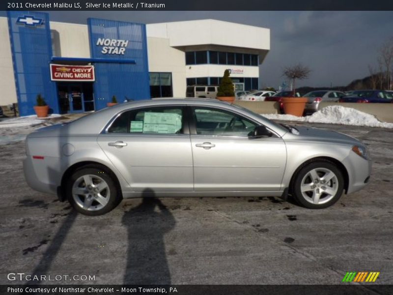 Silver Ice Metallic / Titanium 2011 Chevrolet Malibu LS