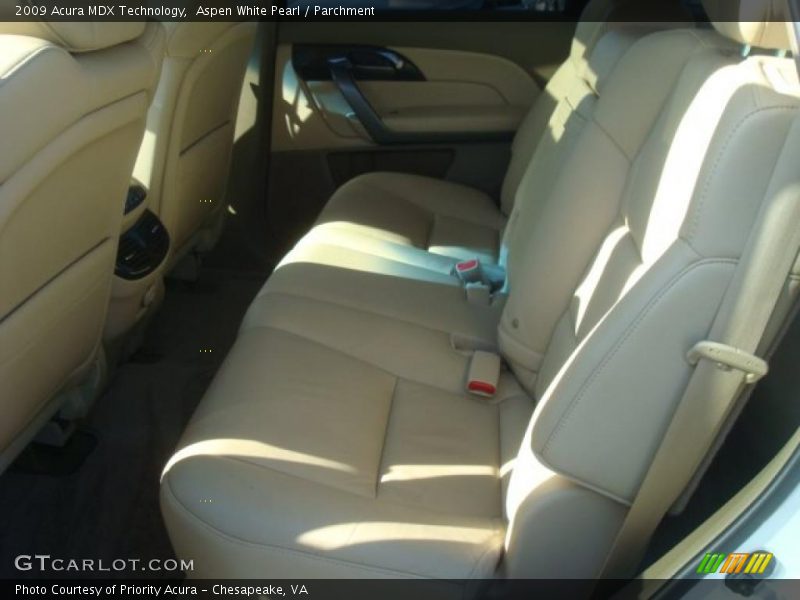 Aspen White Pearl / Parchment 2009 Acura MDX Technology