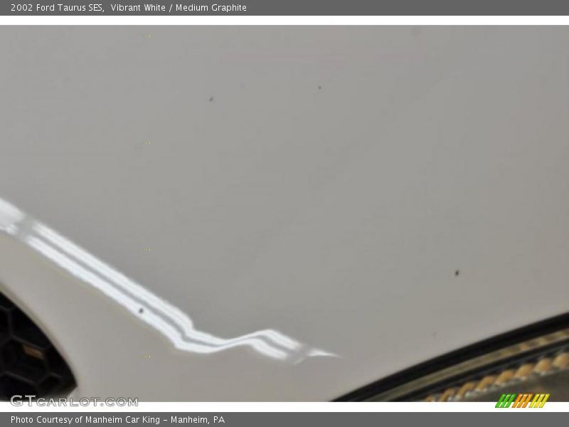 Vibrant White / Medium Graphite 2002 Ford Taurus SES