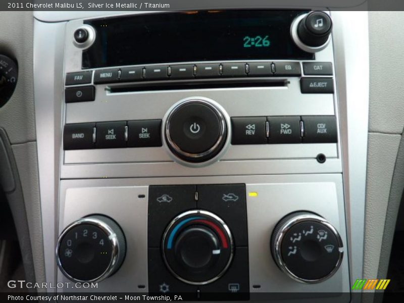 Silver Ice Metallic / Titanium 2011 Chevrolet Malibu LS