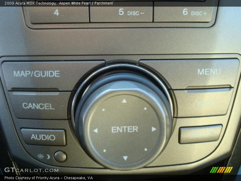 Aspen White Pearl / Parchment 2009 Acura MDX Technology