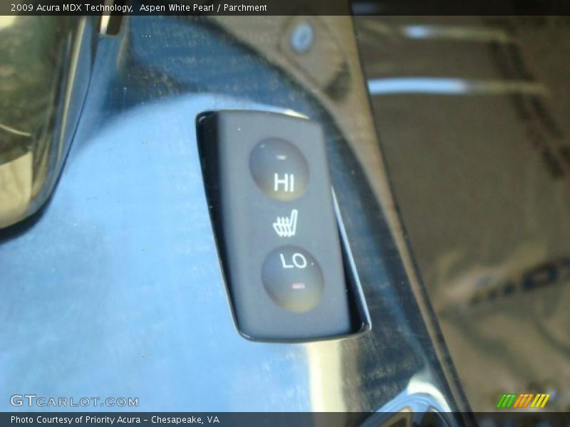 Aspen White Pearl / Parchment 2009 Acura MDX Technology