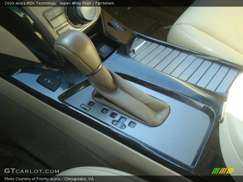 Aspen White Pearl / Parchment 2009 Acura MDX Technology