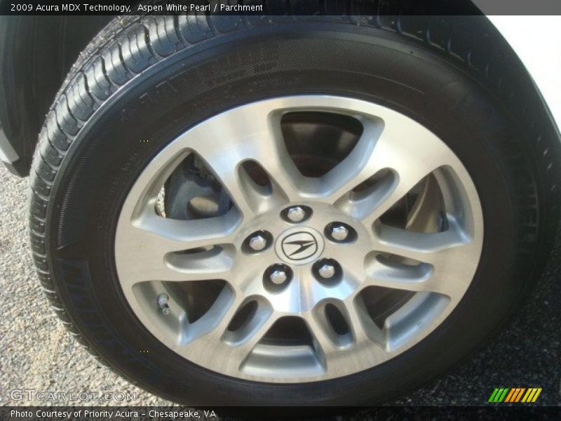 Aspen White Pearl / Parchment 2009 Acura MDX Technology