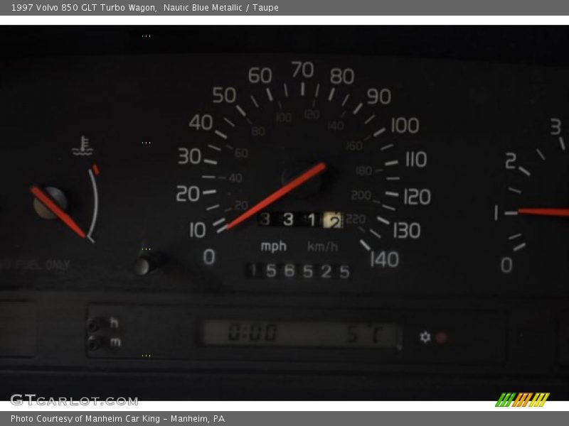 Nautic Blue Metallic / Taupe 1997 Volvo 850 GLT Turbo Wagon