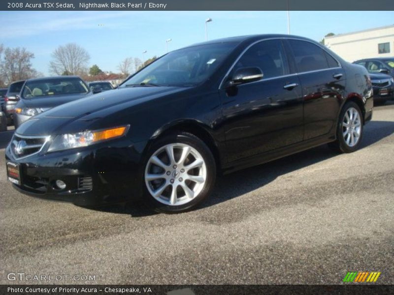 Nighthawk Black Pearl / Ebony 2008 Acura TSX Sedan