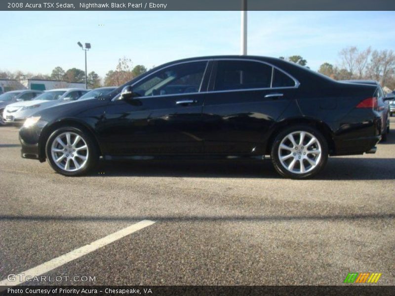 Nighthawk Black Pearl / Ebony 2008 Acura TSX Sedan