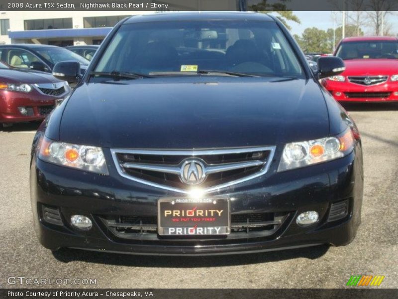 Nighthawk Black Pearl / Ebony 2008 Acura TSX Sedan