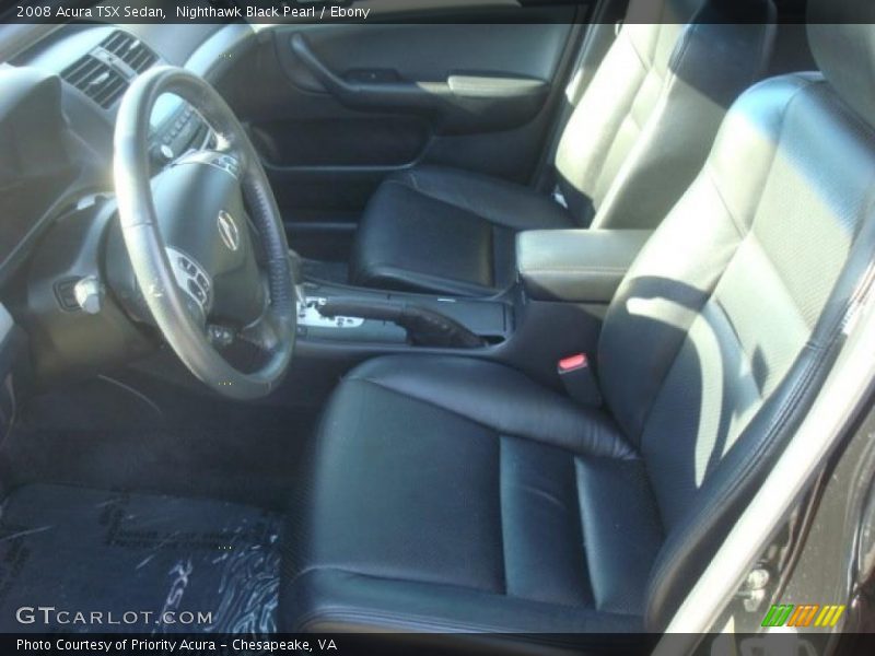 Nighthawk Black Pearl / Ebony 2008 Acura TSX Sedan