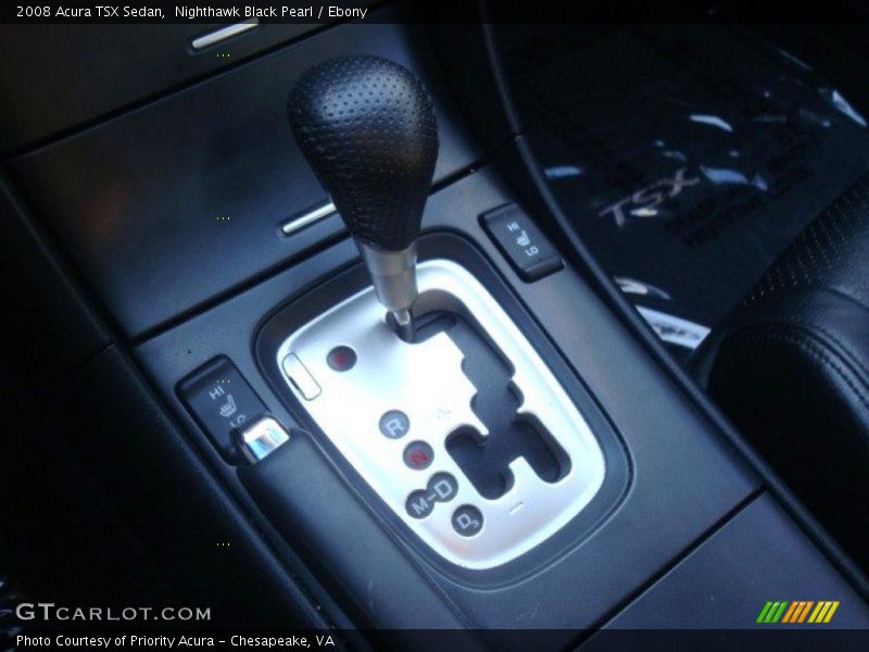 Nighthawk Black Pearl / Ebony 2008 Acura TSX Sedan