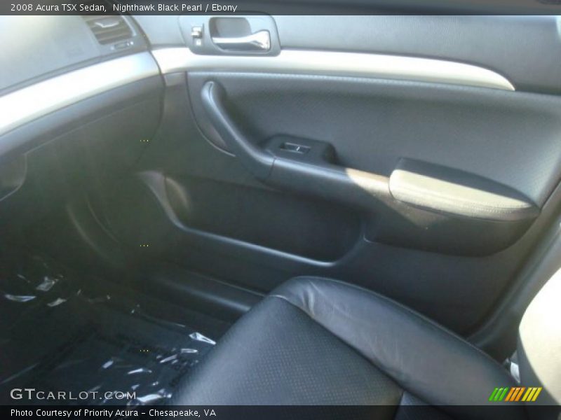 Nighthawk Black Pearl / Ebony 2008 Acura TSX Sedan