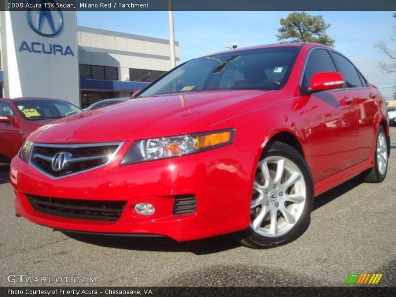 Milano Red / Parchment 2008 Acura TSX Sedan
