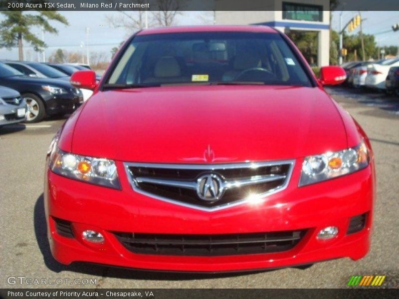 Milano Red / Parchment 2008 Acura TSX Sedan