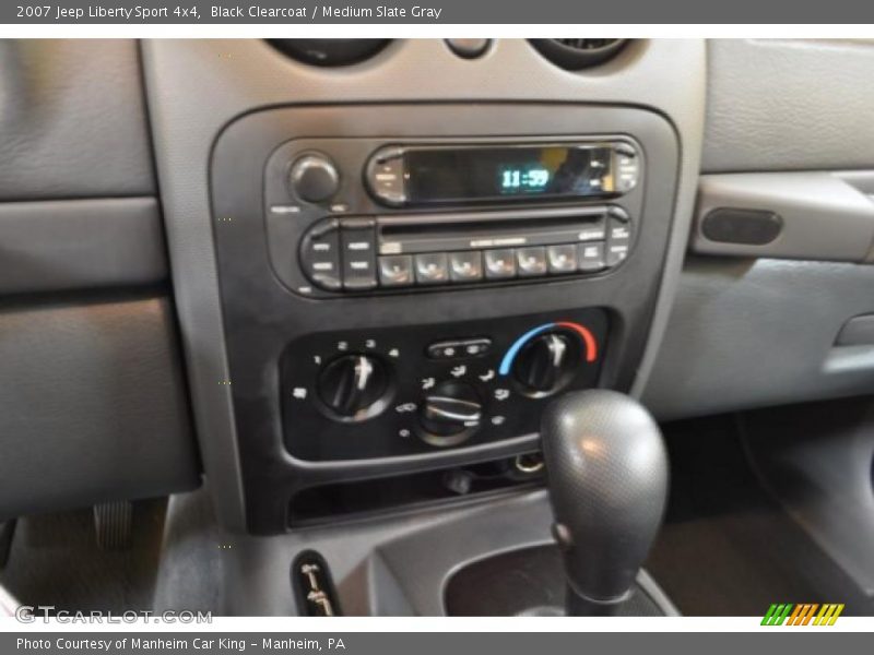 Black Clearcoat / Medium Slate Gray 2007 Jeep Liberty Sport 4x4