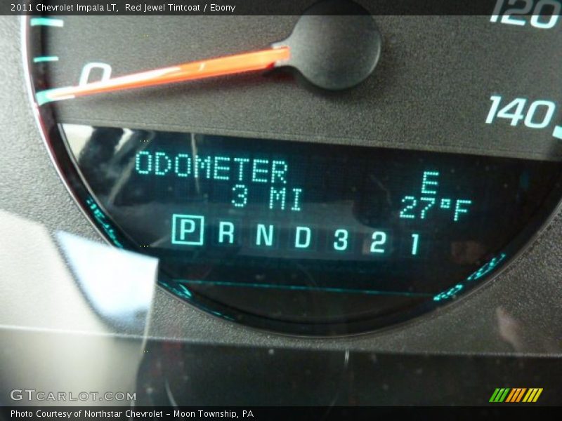 Red Jewel Tintcoat / Ebony 2011 Chevrolet Impala LT
