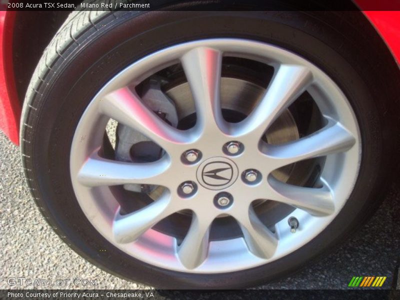 Milano Red / Parchment 2008 Acura TSX Sedan