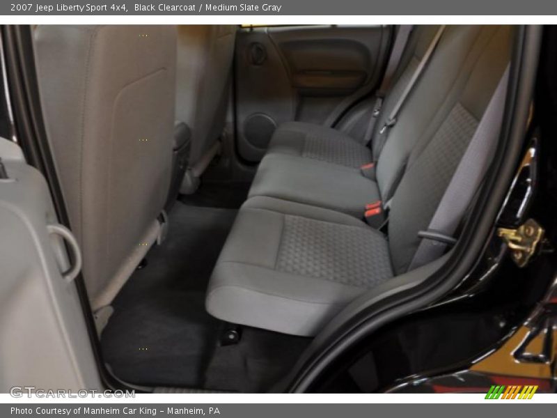 Black Clearcoat / Medium Slate Gray 2007 Jeep Liberty Sport 4x4