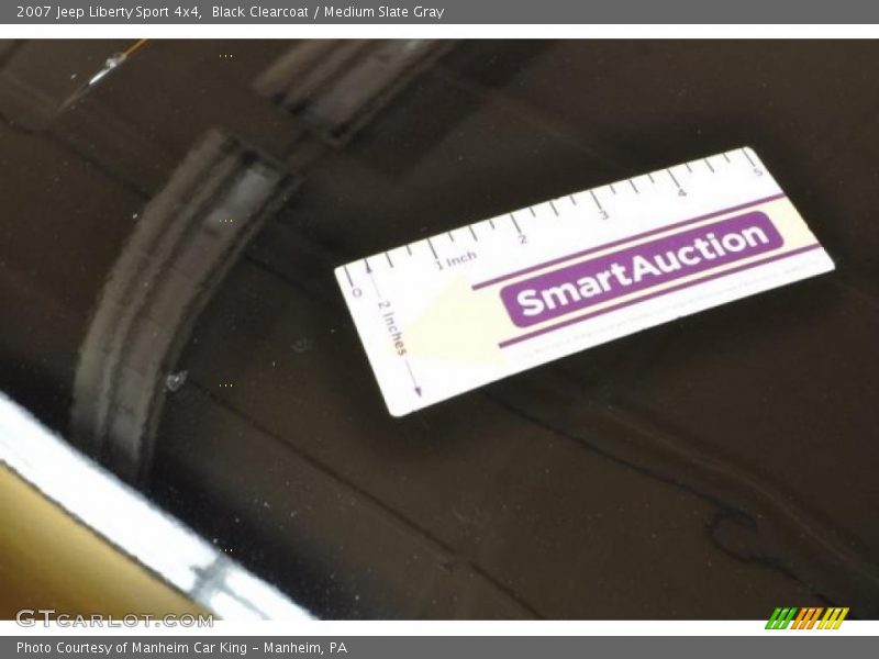 Black Clearcoat / Medium Slate Gray 2007 Jeep Liberty Sport 4x4