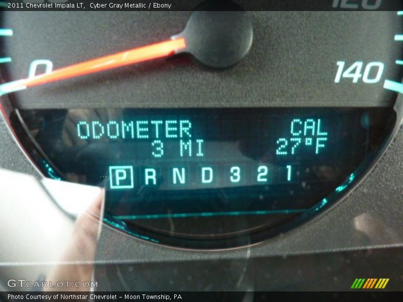 Cyber Gray Metallic / Ebony 2011 Chevrolet Impala LT