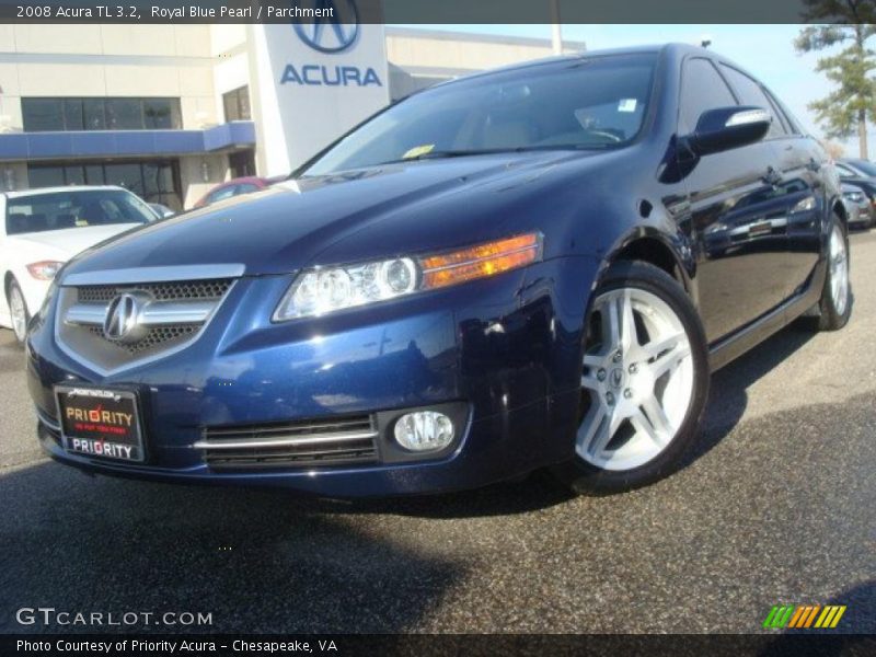 Royal Blue Pearl / Parchment 2008 Acura TL 3.2