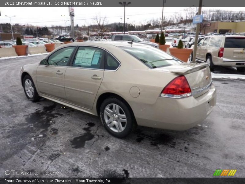 Gold Mist Metallic / Neutral 2011 Chevrolet Impala LT