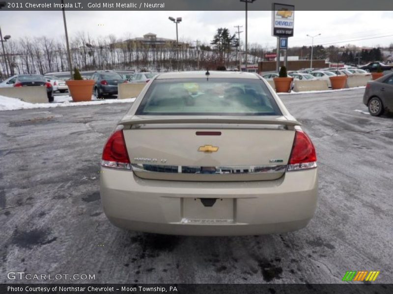 Gold Mist Metallic / Neutral 2011 Chevrolet Impala LT