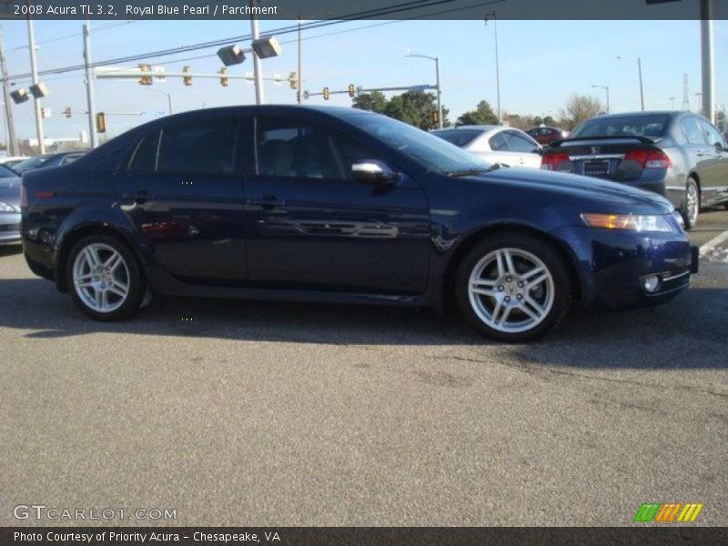 Royal Blue Pearl / Parchment 2008 Acura TL 3.2