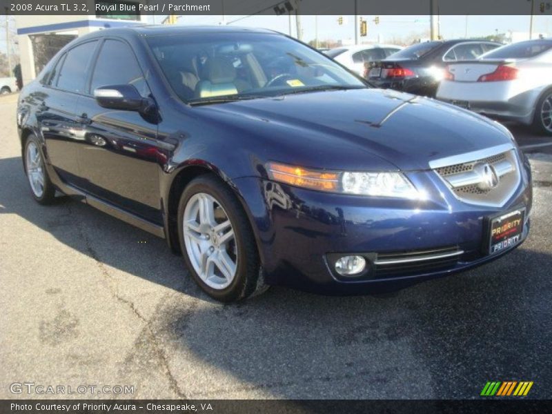Royal Blue Pearl / Parchment 2008 Acura TL 3.2