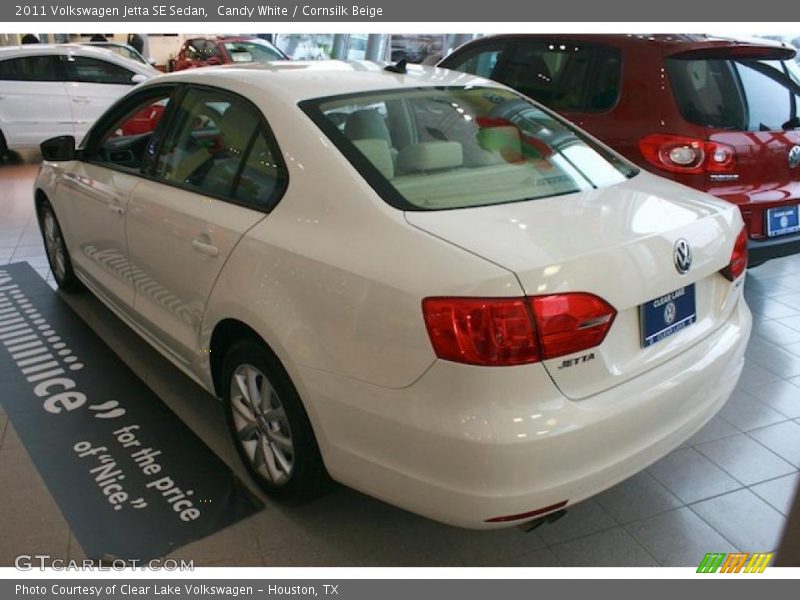 Candy White / Cornsilk Beige 2011 Volkswagen Jetta SE Sedan