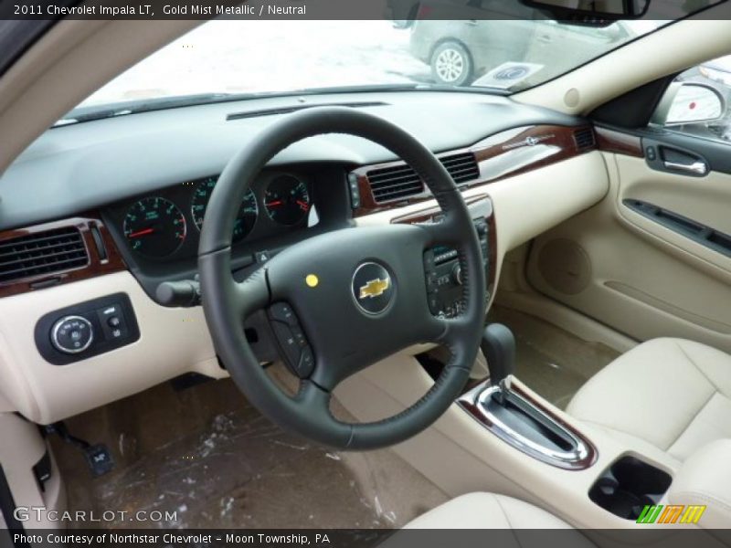 Gold Mist Metallic / Neutral 2011 Chevrolet Impala LT