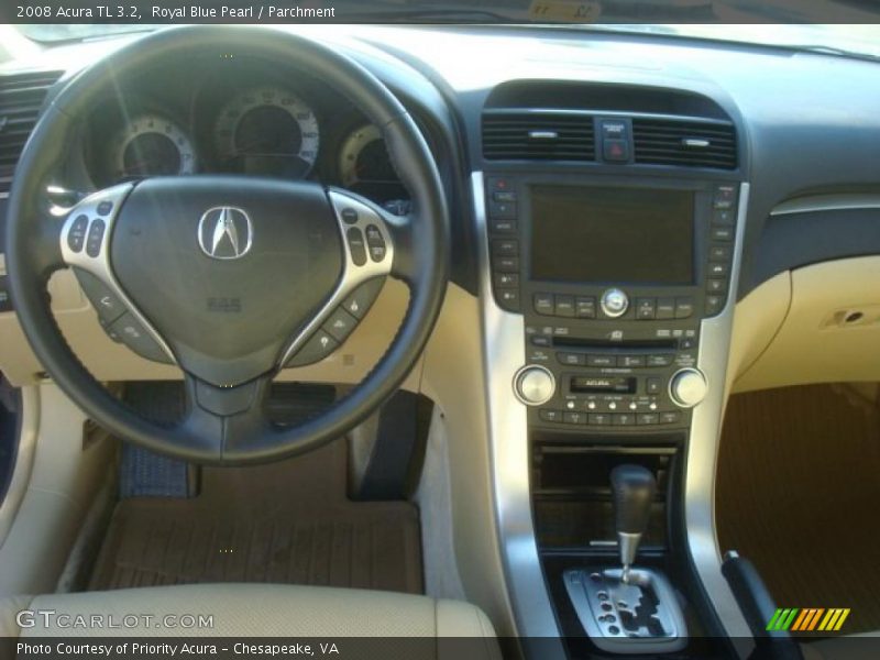 Royal Blue Pearl / Parchment 2008 Acura TL 3.2