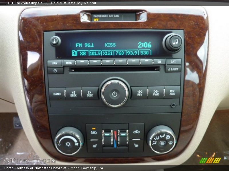 Gold Mist Metallic / Neutral 2011 Chevrolet Impala LT