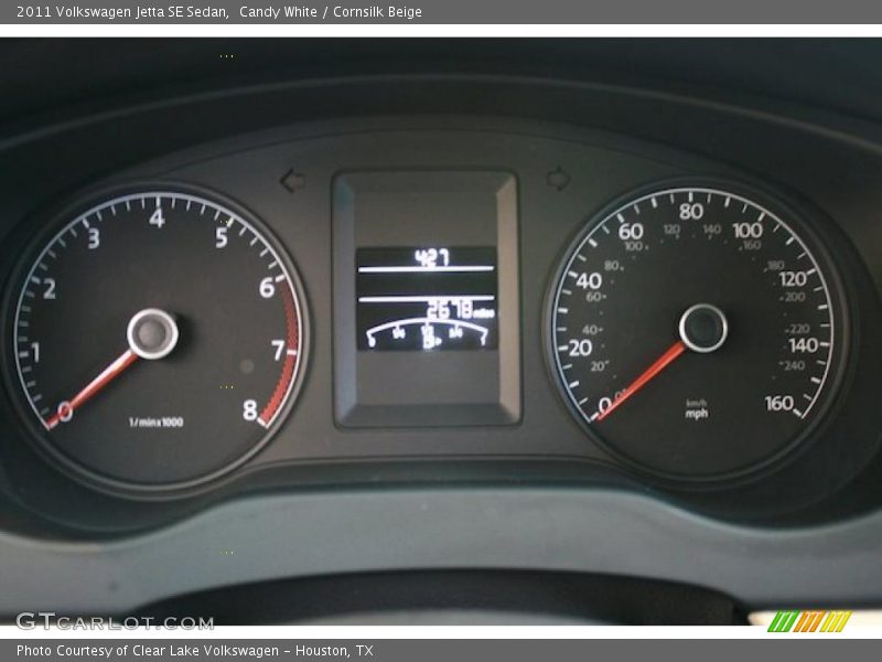 Candy White / Cornsilk Beige 2011 Volkswagen Jetta SE Sedan