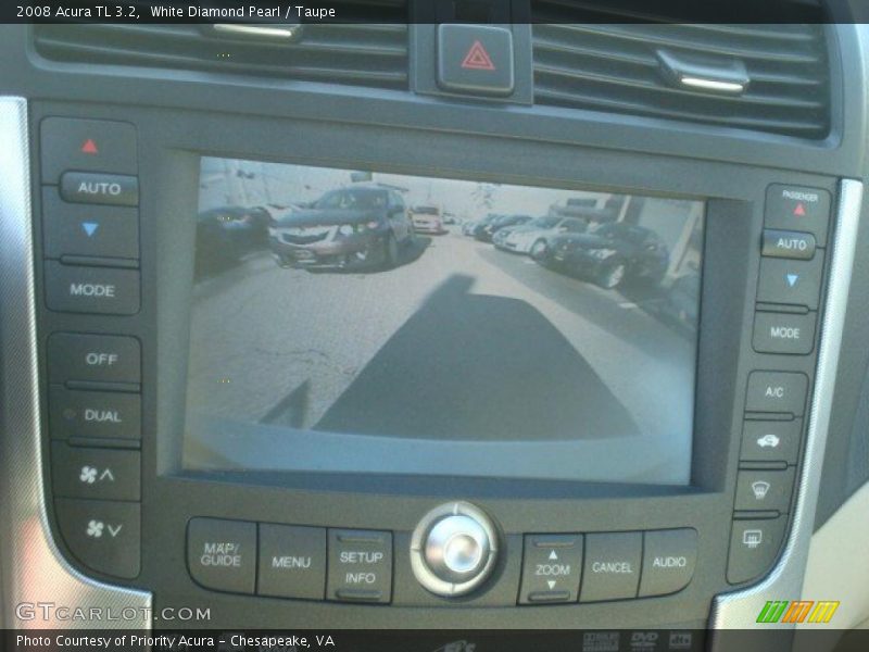 White Diamond Pearl / Taupe 2008 Acura TL 3.2