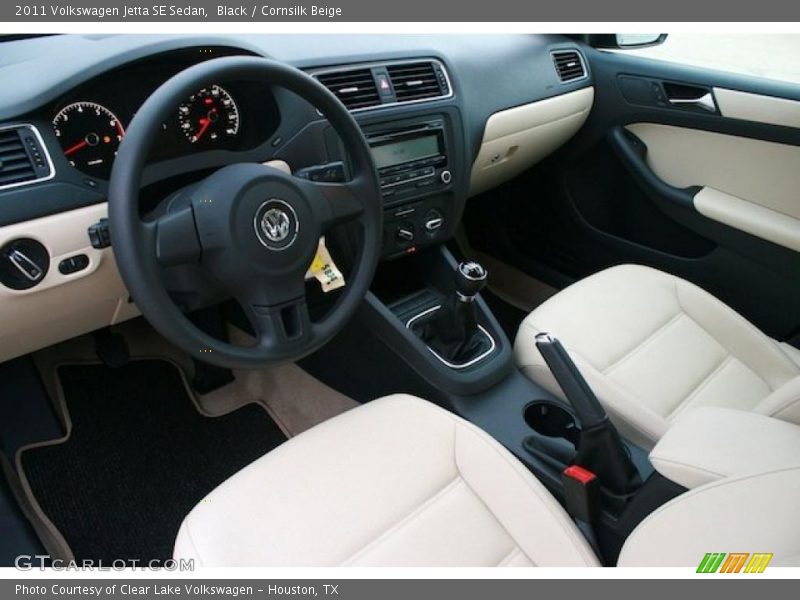 Cornsilk Beige Interior - 2011 Jetta SE Sedan 