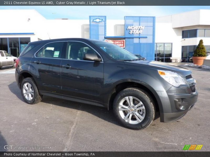 Cyber Gray Metallic / Light Titanium/Jet Black 2011 Chevrolet Equinox LS AWD