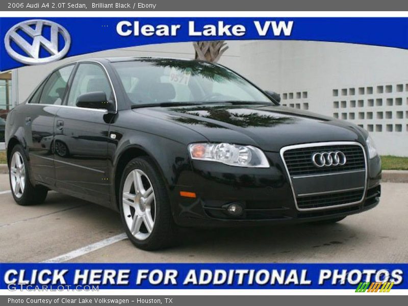 Brilliant Black / Ebony 2006 Audi A4 2.0T Sedan
