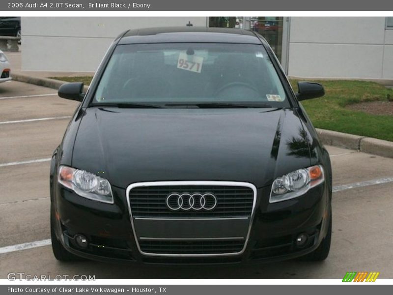 Brilliant Black / Ebony 2006 Audi A4 2.0T Sedan