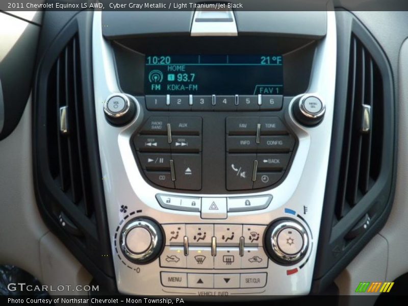 Cyber Gray Metallic / Light Titanium/Jet Black 2011 Chevrolet Equinox LS AWD