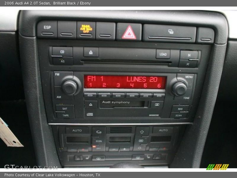 Brilliant Black / Ebony 2006 Audi A4 2.0T Sedan