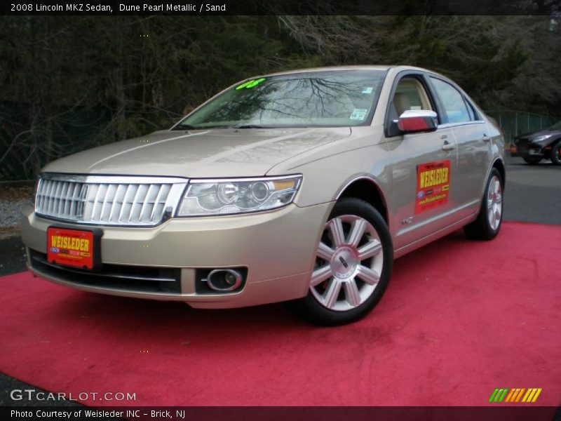 Dune Pearl Metallic / Sand 2008 Lincoln MKZ Sedan
