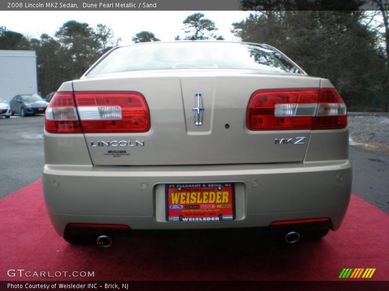 Dune Pearl Metallic / Sand 2008 Lincoln MKZ Sedan