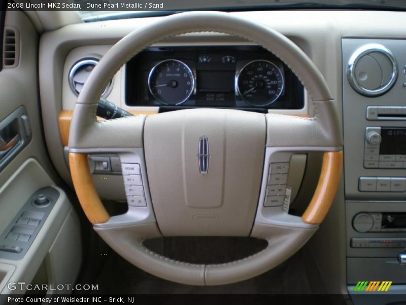 Dune Pearl Metallic / Sand 2008 Lincoln MKZ Sedan