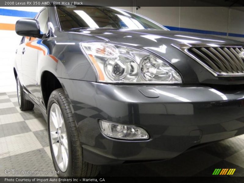 Flint Mica / Black 2008 Lexus RX 350 AWD