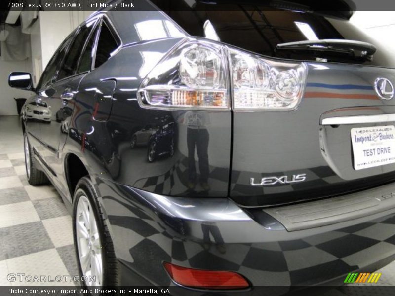 Flint Mica / Black 2008 Lexus RX 350 AWD