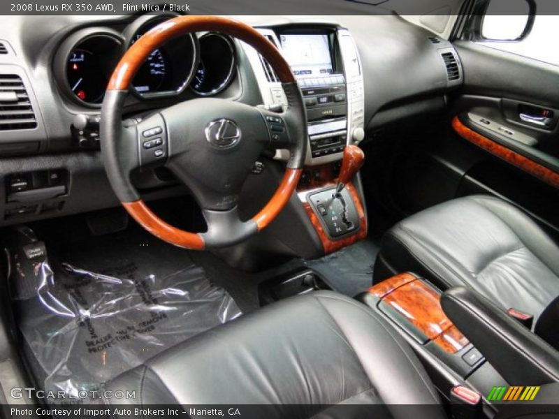 Flint Mica / Black 2008 Lexus RX 350 AWD